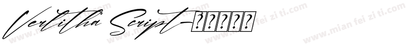 Verlitha Script字体转换